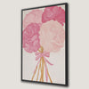Romantic Pink Peonies Floral Canvas Print Art