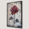 Romantic Red Rose Canvas Print for Elegant Decor