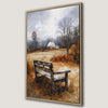 Rustic Autumn Landscape Canvas Print for Country Decor