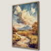Rustic Autumn Mountain Landscape Canvas Print