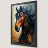 Rustic Brown Horse Art Poster - Farmhouse Decor for Your Walls