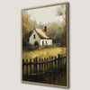 Rustic Country Cottage Autumn Canvas Print Decor