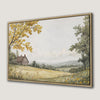 Rustic Country Landscape Canvas Print - Framed Wall Art