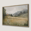 Rustic Countryside Cabin Canvas Print Landscape Art