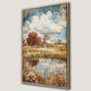 Rustic Farmhouse Autumn Barn Canvas Print
