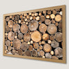 Rustic Firewood Art Poster for Farmhouse Decor