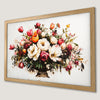 Rustic Floral Bouquet Art Poster - Charming Country Decor