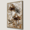 Rustic Floral Canvas Print Framed Wall Art Giant Blossoms