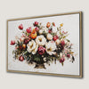 Rustic Floral Country Bouquet Framed Canvas Print