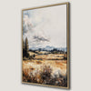 Rustic Landscape Fields and Mountains Canvas Print