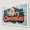 Rustic Santa Claus Art Poster for Christmas Cheer