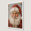 Rustic Santa Claus Art Poster - Vintage Christmas Decor