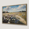 Rustic Wildflower Field Scenic Canvas Print Artwork