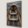 Rustic Wooden Rowboat Canvas Print for Nautical Decor