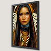 Sacagawea Portrait Art Poster | Native American Wall Decor