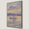 Sailboat Seascape Watercolor Canvas Print Coastal Art