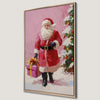 Santa Claus Christmas Present Canvas Print Wall Art