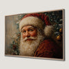 Santa Claus Portrait Canvas Print Christmas Wall Art