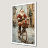 Santa's Festive Ride: Christmas Wall Poster for Cozy Winter Decor