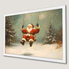 Santa's Swing Art Poster - Festive Holiday Wall Decor