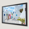 Santorini Houses Art Poster: Capture the Greek Islands' Charm