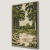 Scenic Forest Scene with Green Trees Canvas Print