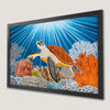 Sea Turtle Art Poster for Coastal Decor - Vibrant Marine Life