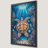 Sea Turtle Art Poster | Nautical Wall Decor for Coastal Homes