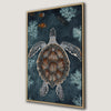 Sea Turtle Coastal Canvas Print for Nautical Wall Art