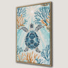 Sea Turtle Underwater Art Canvas Print Coastal Decor