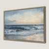 Seascape Waves Framed Canvas Print, Ocean Art Decor