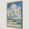Seaside and Ocean Waves Canvas Print, Coastal Art