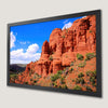 Sedona Desert Landscape Art Poster - Red Rock Formation Print