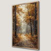 Serene Autumn Forest Pathway Canvas Print for Living Room
