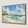 Serene Beach Landscape Canvas Print for Coastal Decor