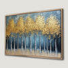 Serene Birch Tree Forest Landscape Canvas Print Art