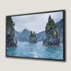Serene Blue Waters and Trees Canvas Print – Alaska Art
