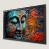 Serene Buddha Head Art Poster for Meditation and Peace
