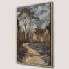 Serene Country Cottage Canvas Print Rustic Art Decor
