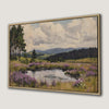 Serene Countryside Framed Canvas Print Landscape Art