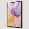 Serene Fluid Art Canvas Print in Pastel Purple, Orange & Pink
