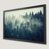 Serene Foggy Forest Art Poster for Tranquil Living
