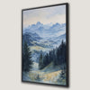 Serene Misty Green Forest Canvas Print for Home Decor
