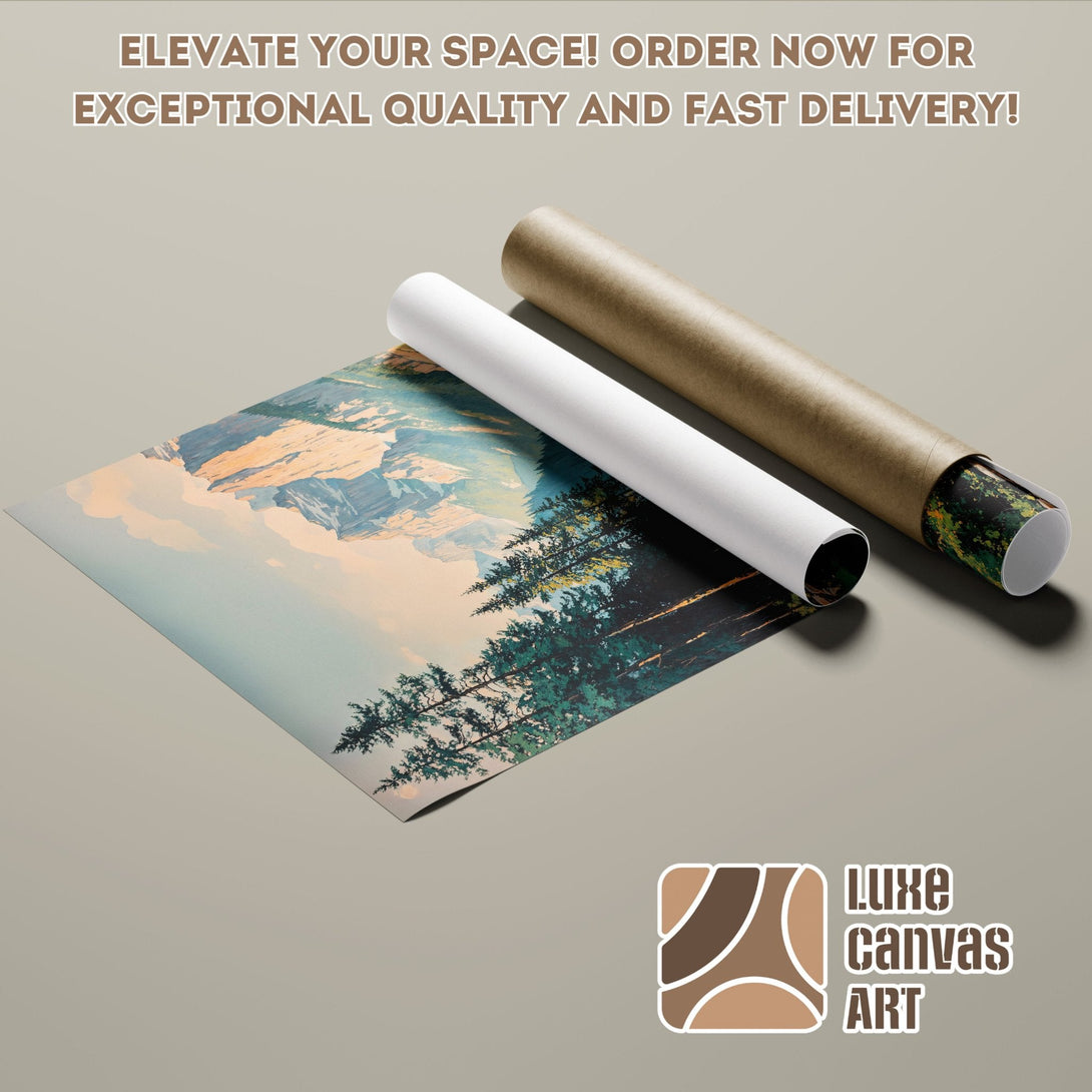 Poster Roll featuring a landscape artwork in a nature-inspired color palette. Elevate your space!