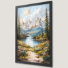 Serene Mountain Lake View Art Poster for Home Decor