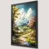 Serene Mountain Landscape Art Poster for Home Decor