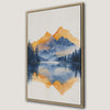 Serene Mountain Landscape Framed Canvas Print Art