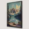 Serene Mountain Landscape Nature Scene Canvas Print