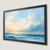 Serene Ocean Sunrise Art Poster - Coastal Seascape Wall Decor