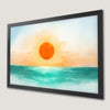 Serene Ocean Sunset Art Poster - Coastal Wall Decor